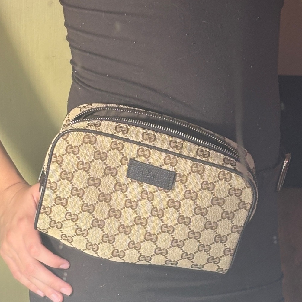 Tan and Brown Crossbody Bag